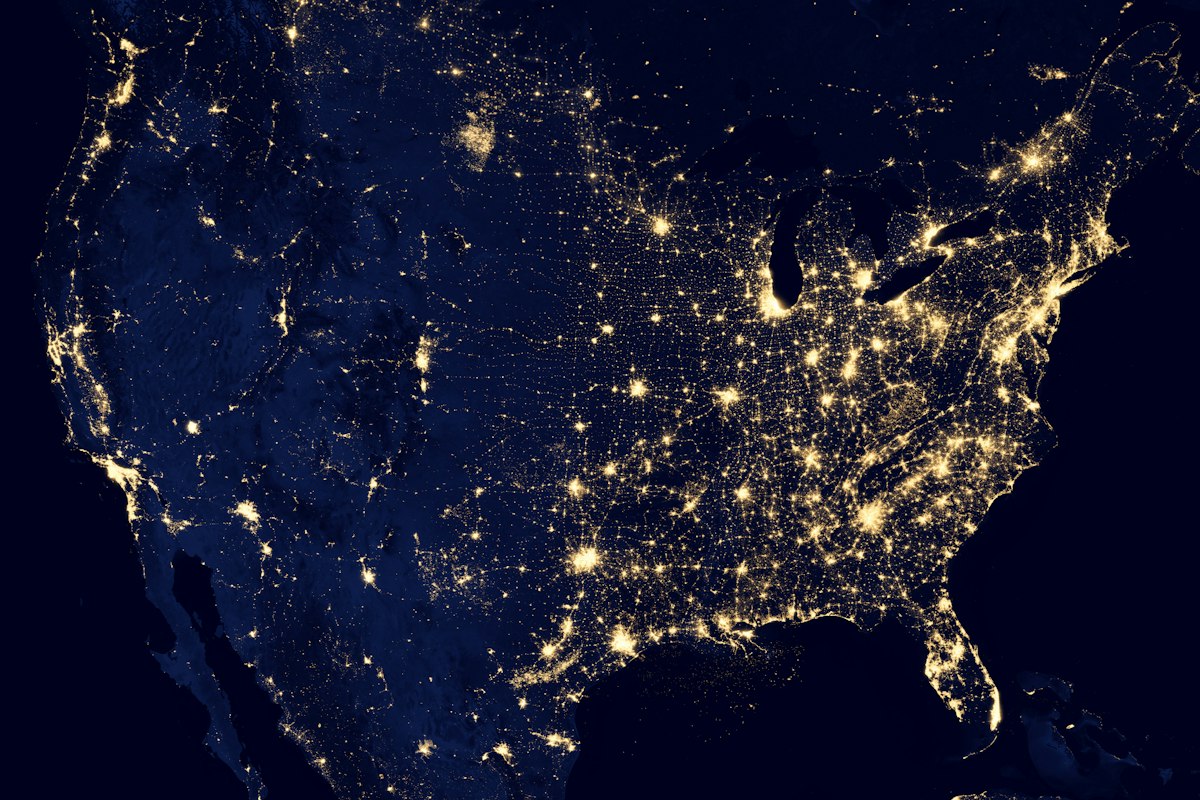 Earth from orbit (stock)