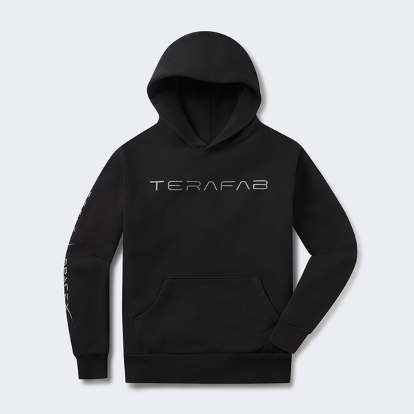SpaceX Unisex Terafab Pullover Hoodie, black (product photo)